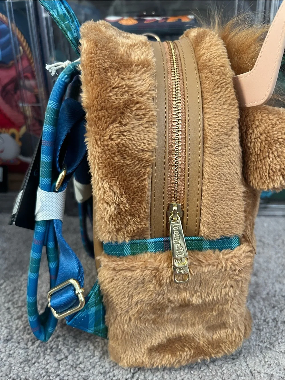 Loungefly x Busch Gardens Brown Plush Highland Cow Backpack